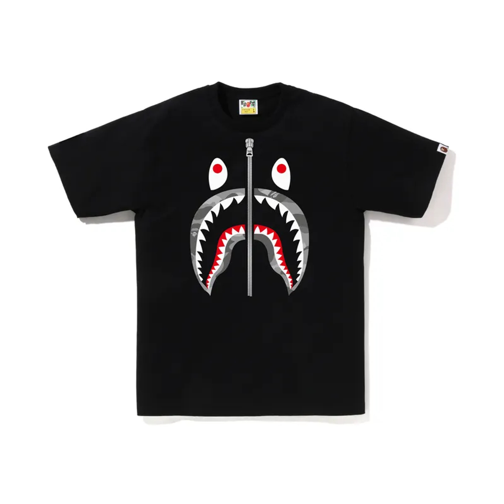 A Bathing Ape Color Camo Shark Tee