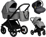 Детская коляска Indigo Solio 3 в 1 с автокреслом Avionaut Cosmo Grey So04 св.серый
