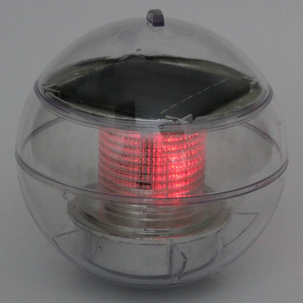 Фонарь садовый «Шар» d=10 см, на солнечной батарее (для погружения в бассейн и водоем), Мультицвет