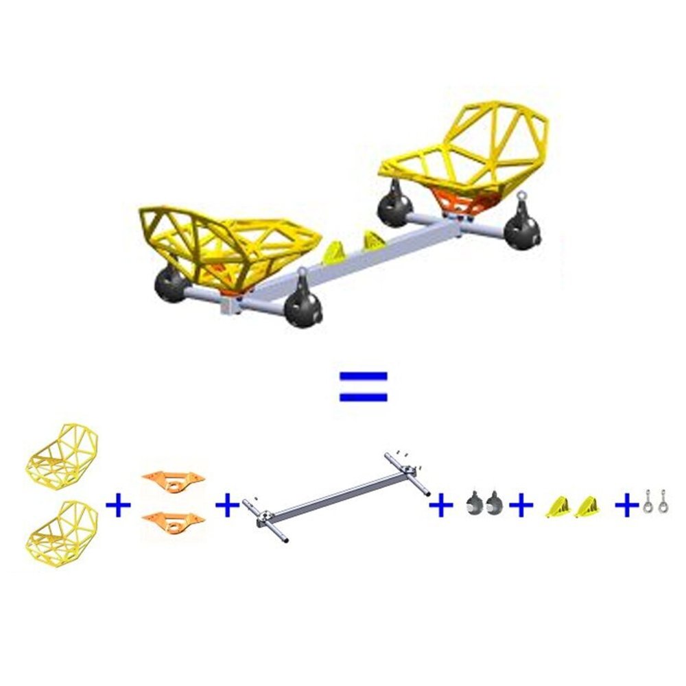 Качели парные непрозрачные