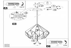Подвесной светильник Eglo Carlton 1 49255