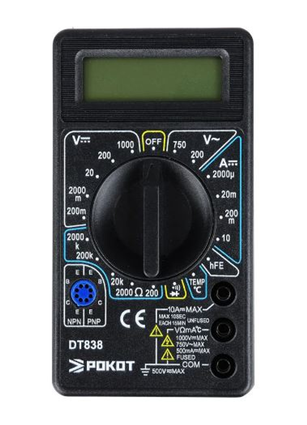 Мультиметр ДТ 838   РОКОТ цифровой 660016 уп