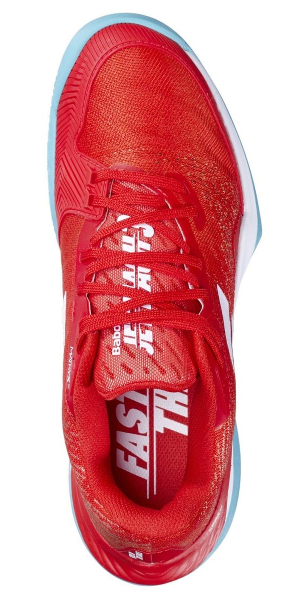 Женские теннисные кроссовки Babolat Jet Mach 3 Clay - fiesta red