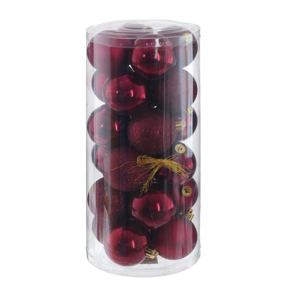 GAEM Набор из 24шт Украшение новогоднее "Шар", D 6 см, L14 W14 H30,5 см