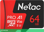 Карта памяти Netac P500 Extreme Pro 64GB (NT02P500PRO-064G-S)