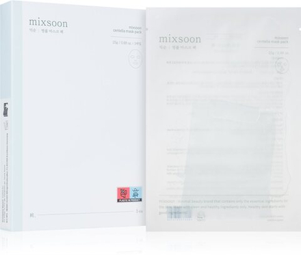 mixsoon Centella - успокаивающая тканевая маска, которая обновляет защитный барьер кожи /   5x25  g  / GTIN 8809732910715