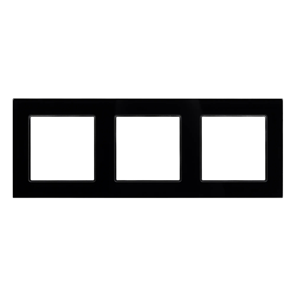 Рамка стеклянная FRM-GLARE-GS-3-BK (Arlight, -) 043800