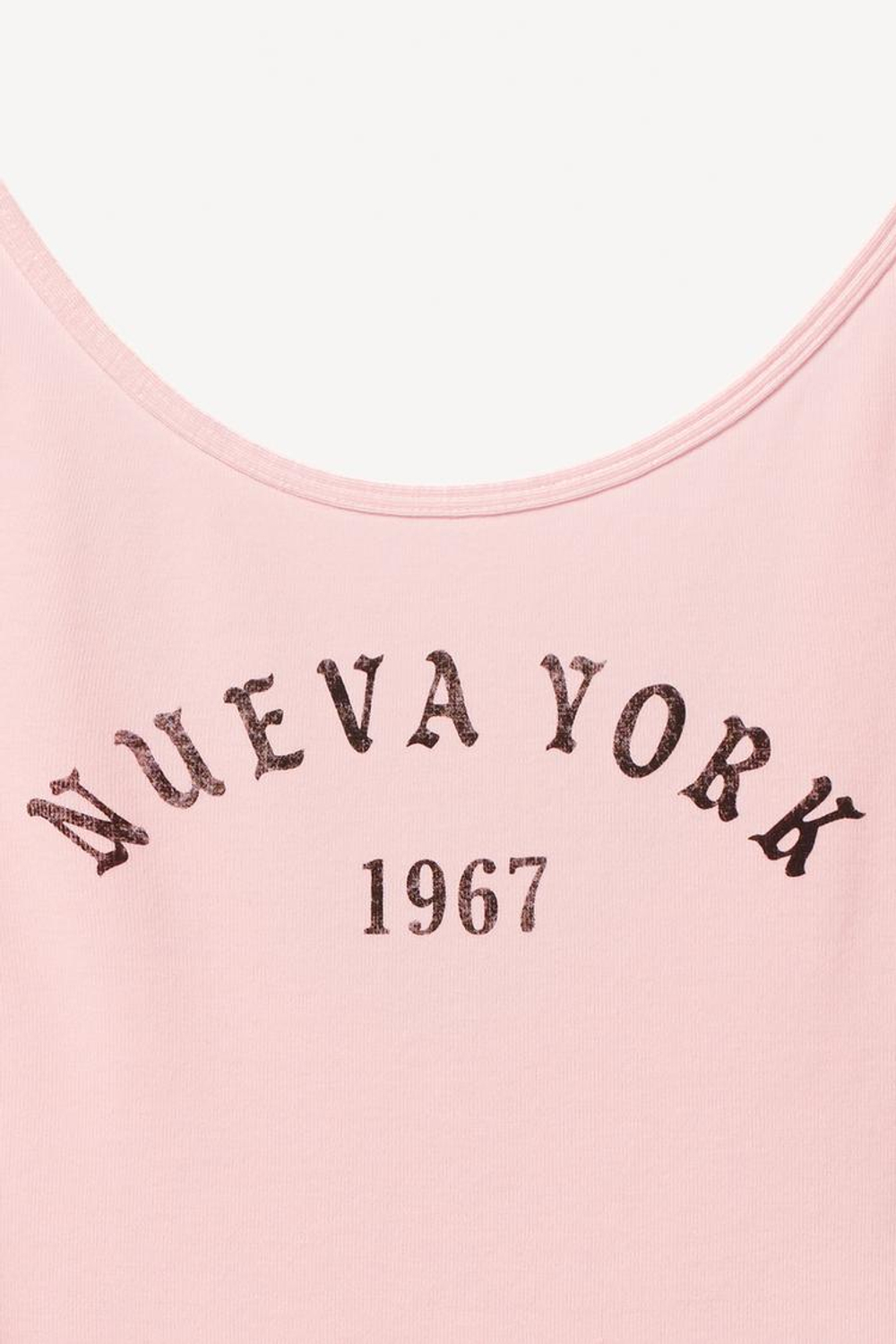 ZARA X WILLY CHAVARRIA БОДИ С НАДПИСЬ, ПАСТЕЛЬНО-РОЗОВЫЙ