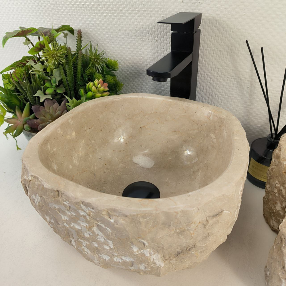 Раковина из мрамора Erozy Cream EM-65579 30*30*16 0867