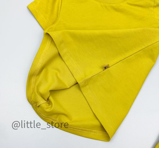 Комплект хлопковый с шортами, Горчица