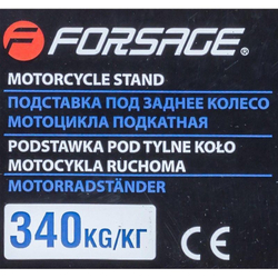 Подставка под заднее колесо мотоцикла подкатная,340кг Forsage F-TRMT016