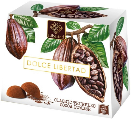 Шоколад Дольче Либертад Трюфели с Какао Крупкой / Dolce Libertad Truffles with Cocoa Groats 150г