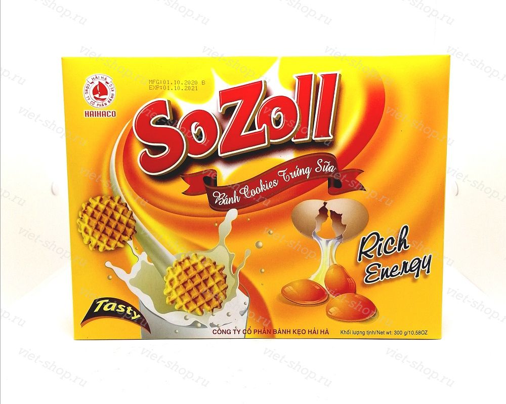 Печенье вафельное Sozoll, Вьетнам, 300 гр.