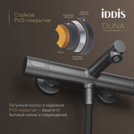Смеситель для ванны термостат IDDIS DUNGM02i74WA "Duna" без душ. аксессуаров, ГРАФИТ мат.