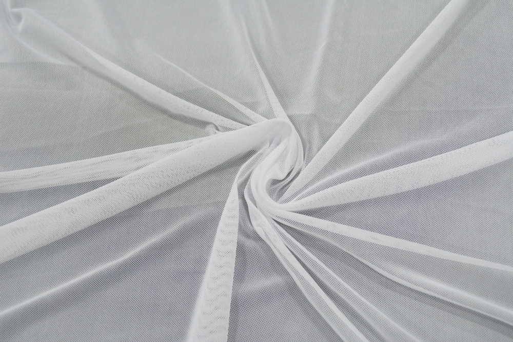 Сетка трикотажная эластичная, цвет- Белая, 0,95м