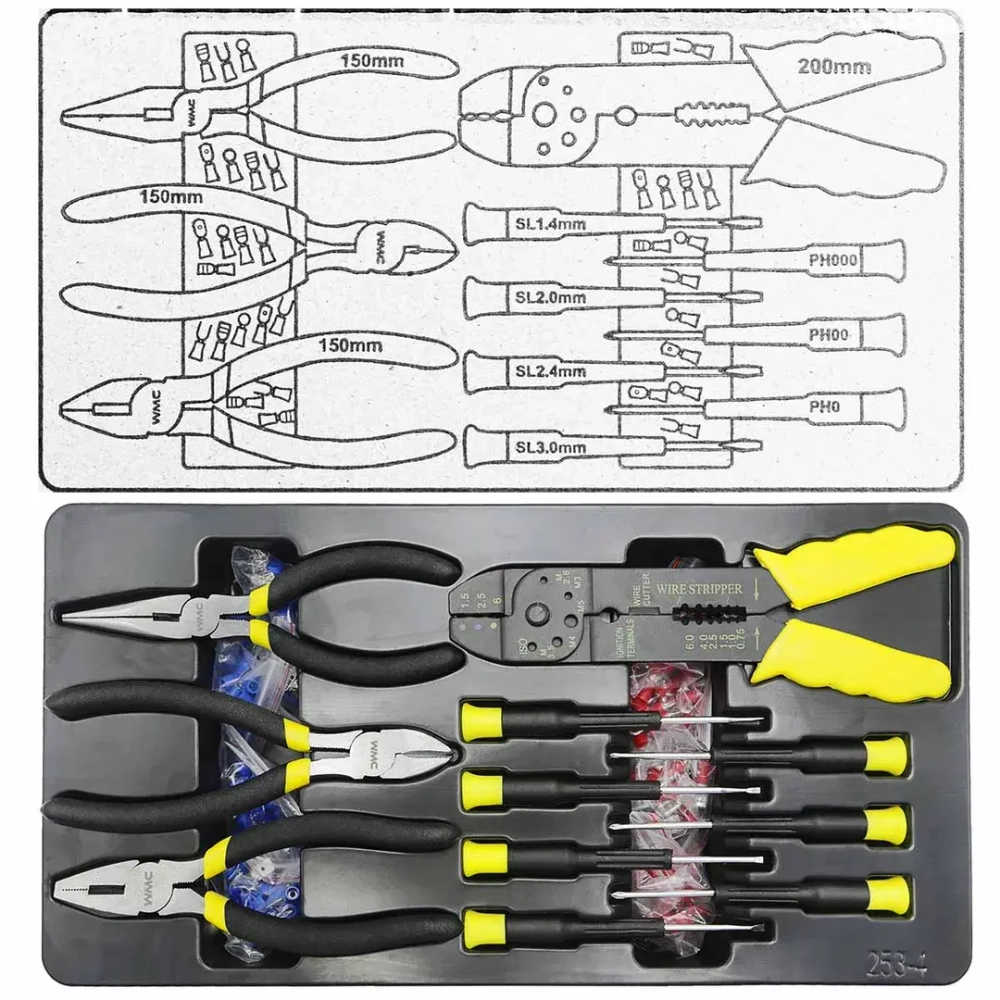 Набор инструментов 253пр. WMC TOOLS WMC-WMC254
