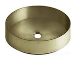 Раковина Gessi 316, накладная, без перелива, Ø400хh125 мм, цвет Brass Brushed PVD
