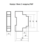 Реле времени PCU-501 2х8А 24-264В AC/DC 2п IP20 многофункц. выдержка времен. после отключ. питания