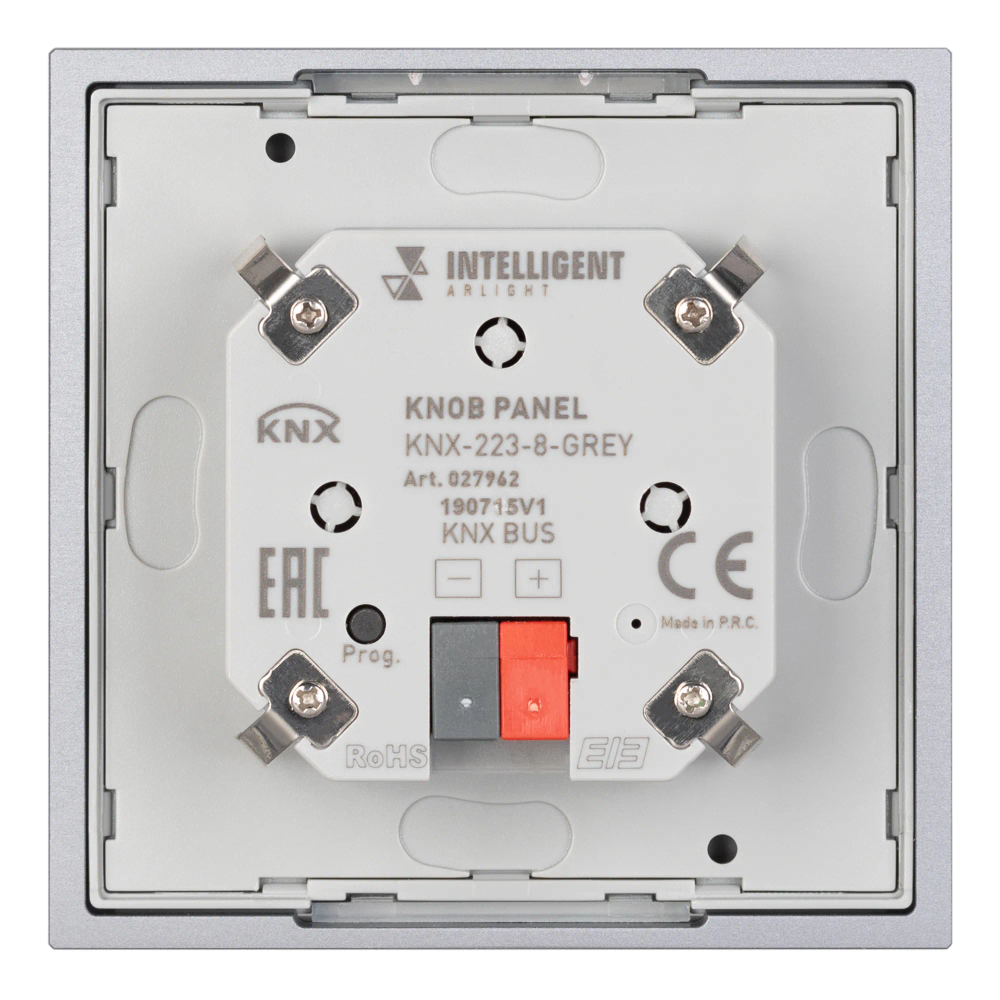 INTELLIGENT ARLIGHT Панель KNX-223-8-GREY (BUS) (IARL, IP20 Металл, 3 года) 027962