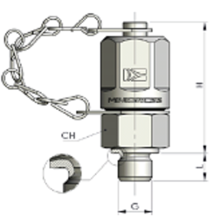 КТ 16x2 - BSPP (Ш) 1/4 металл.