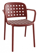 Кресло пластиковое Papatya Bomonti-K, кирпично-красный