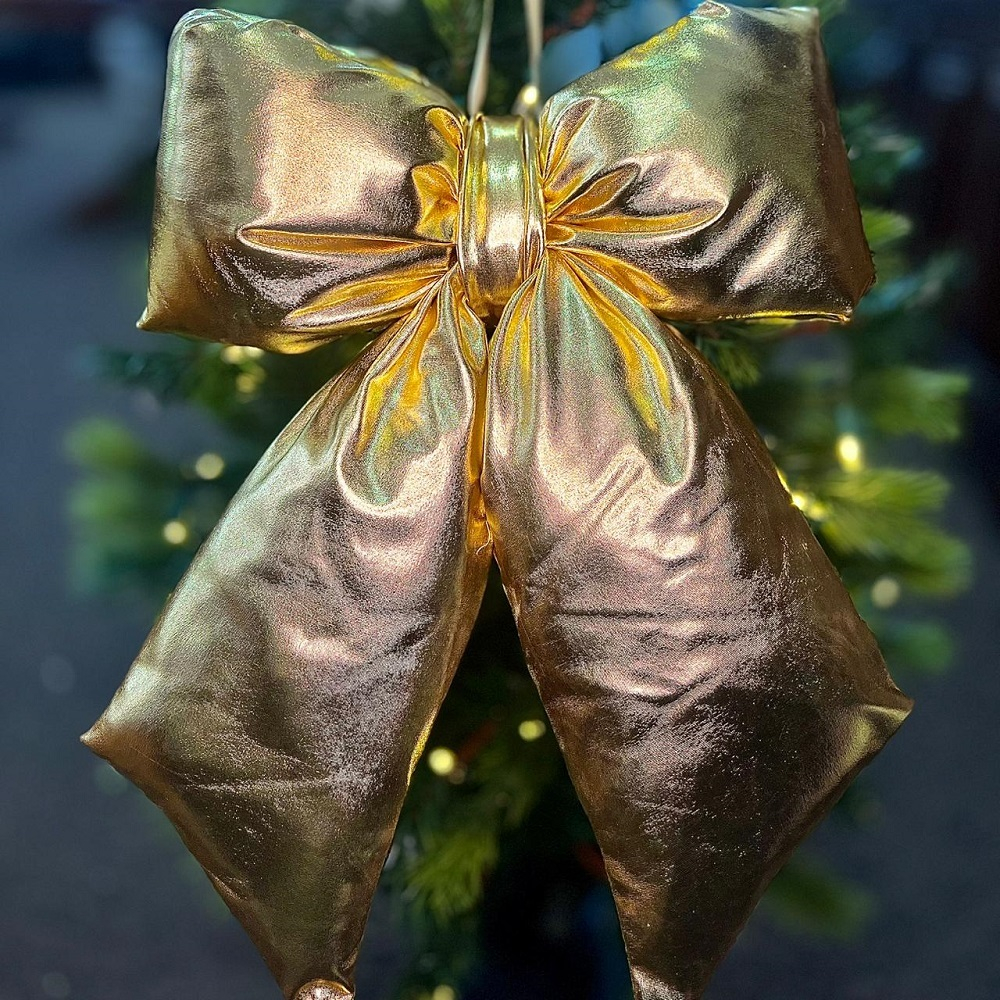 Бант золотой 36 см