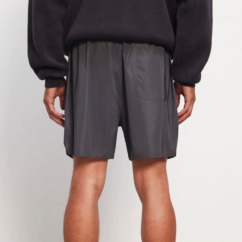 Шорты Fear of God Essentials FW20 Reflective Volley Shorts Black logo, 0160250500082001