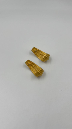 Серьги крупные матовые