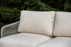 "Альбано" лаунж-зона 5-местная плетеная из роупа (веревки), каркас алюминиевый светло-серый, роуп серый меланж