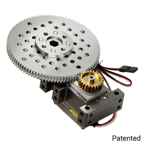 Stingray-4 Servo Gearbox (0.67 sec/60°, 15 RPM, 1400 oz-in Torque, 450° Rotation) - Continuous Mode