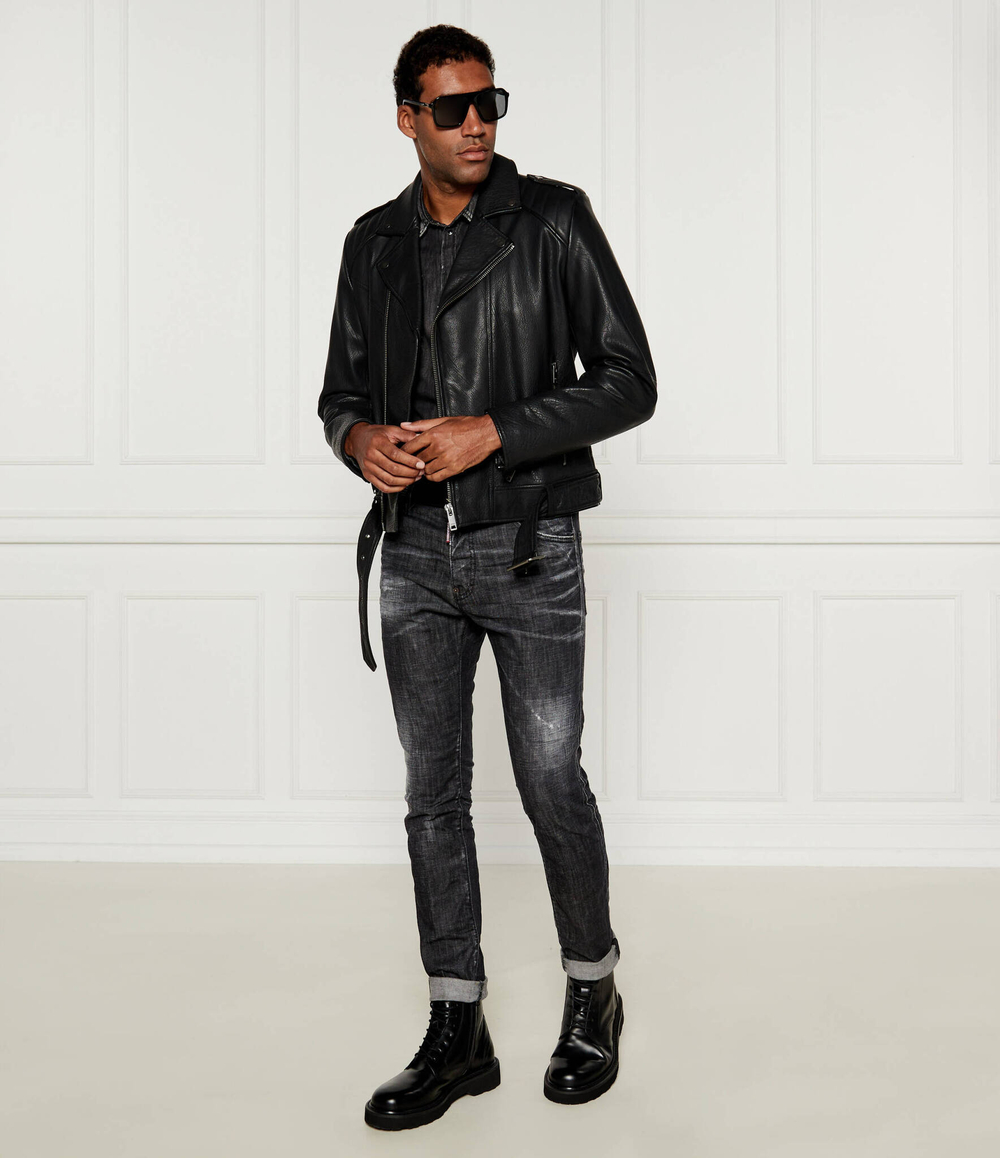 Кожаная куртка Lowis HUGO - черный(50521018)