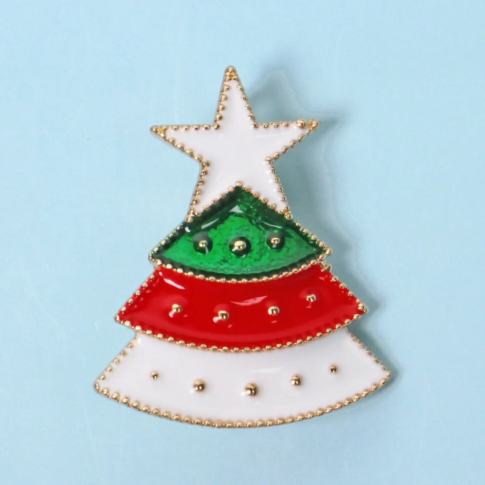 Брошь «Новогодняя Коллекция- Ёлочка» 3*2,5 см