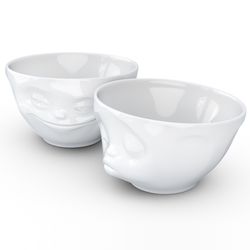 Набор чаш Grinning & Kissing, 200 мл, белый, 2 шт.