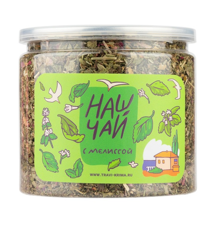 Наш чай. С мелиссой 70 гр, ПЭТ, ТМ ТРАВЫ ГОРНОГО КРЫМА
