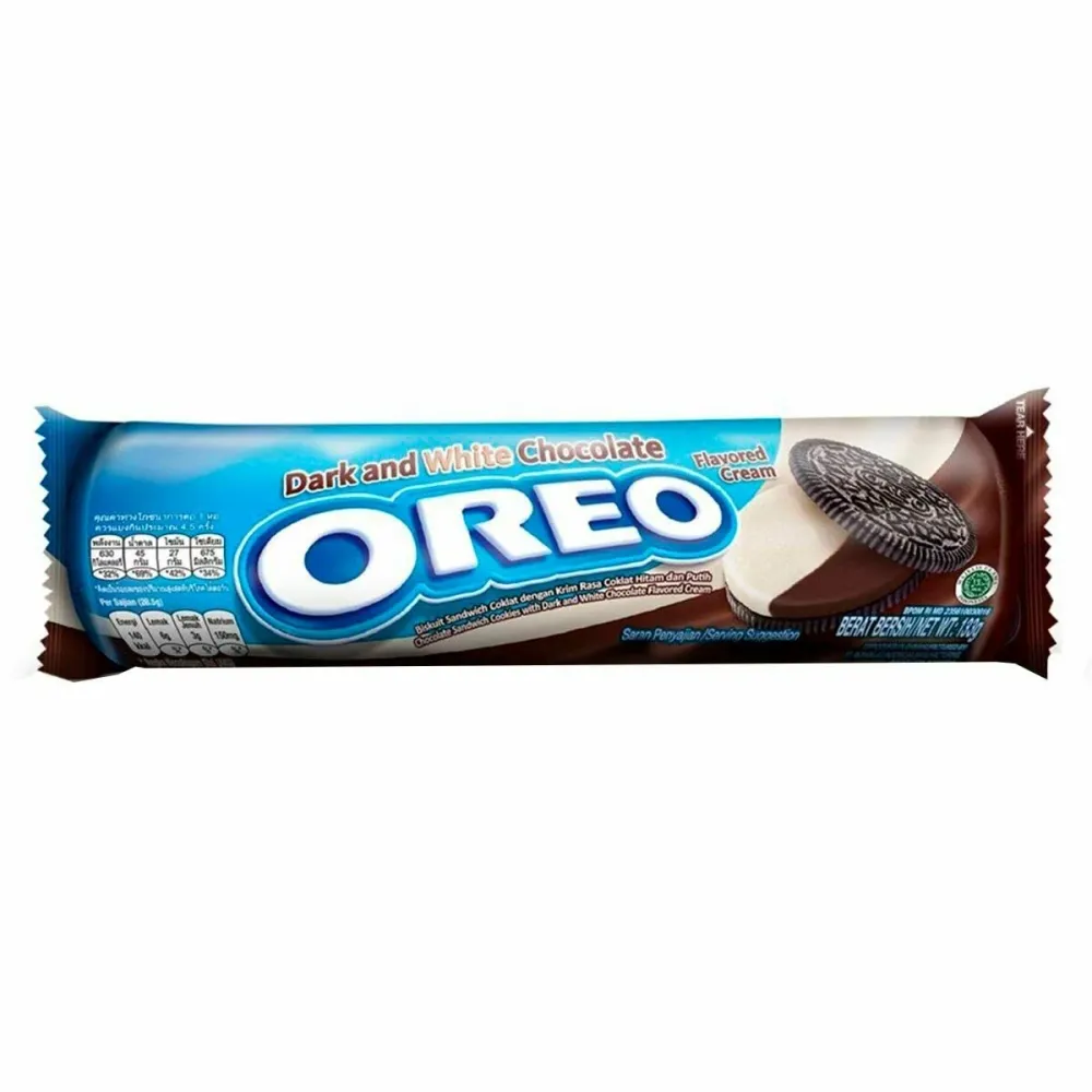 Печенье OREO Dark and White Chocolate с темным и белым шоколадом, 110,4 г