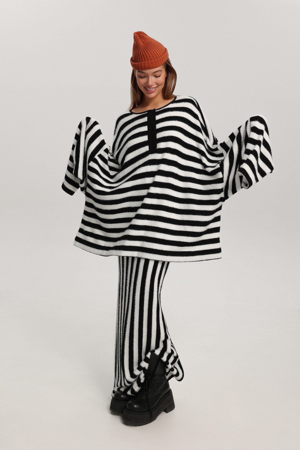 Юбка в полоску