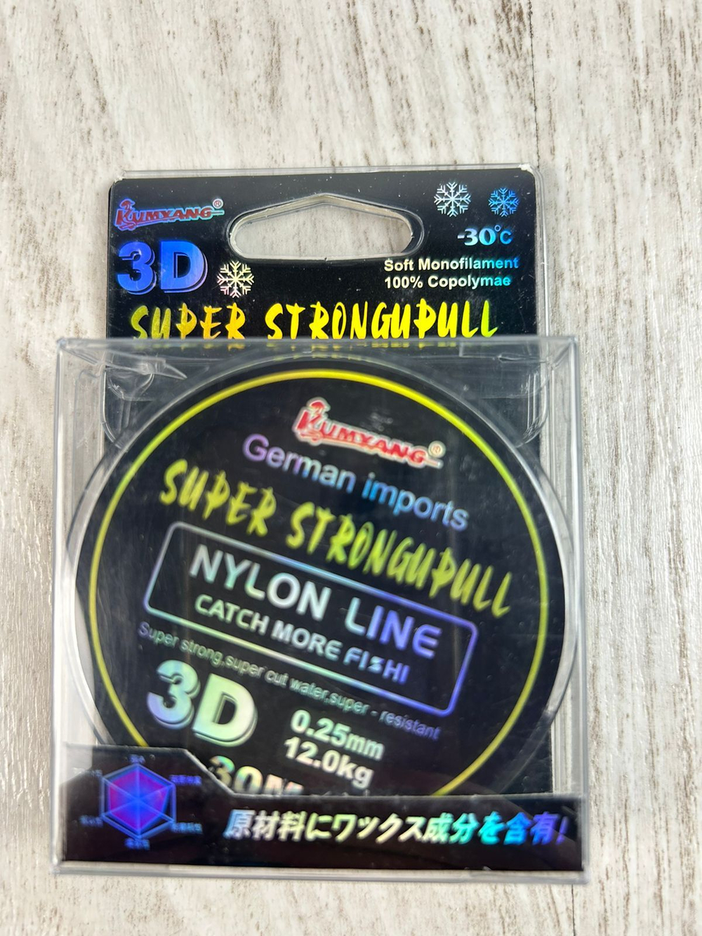 Леска нейлоновая 3D KUMYANG 30м