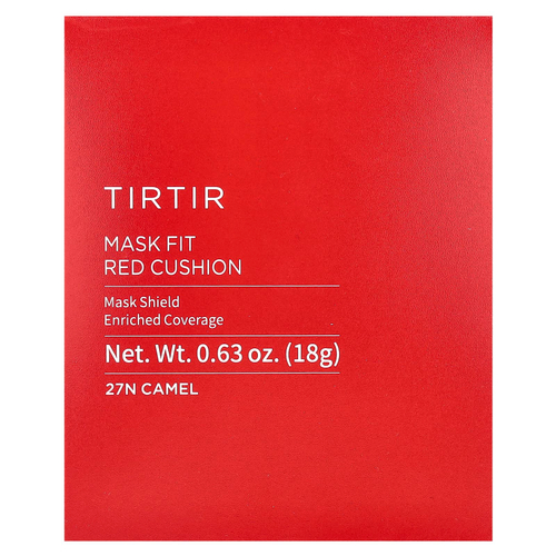 TIRTIR, Mask Fit Red Cushion, кушон, 27N Camel, 18 г (0,63 унции)