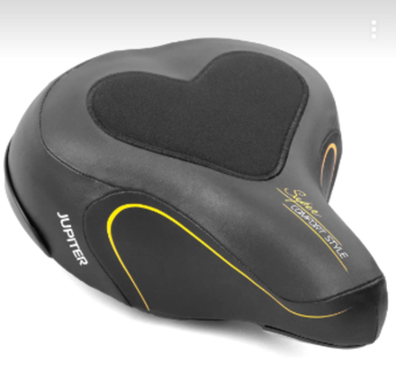 Седло комфортное с гелем, 260*230мм, европодвес Vinca Sport VS 03 jupiter