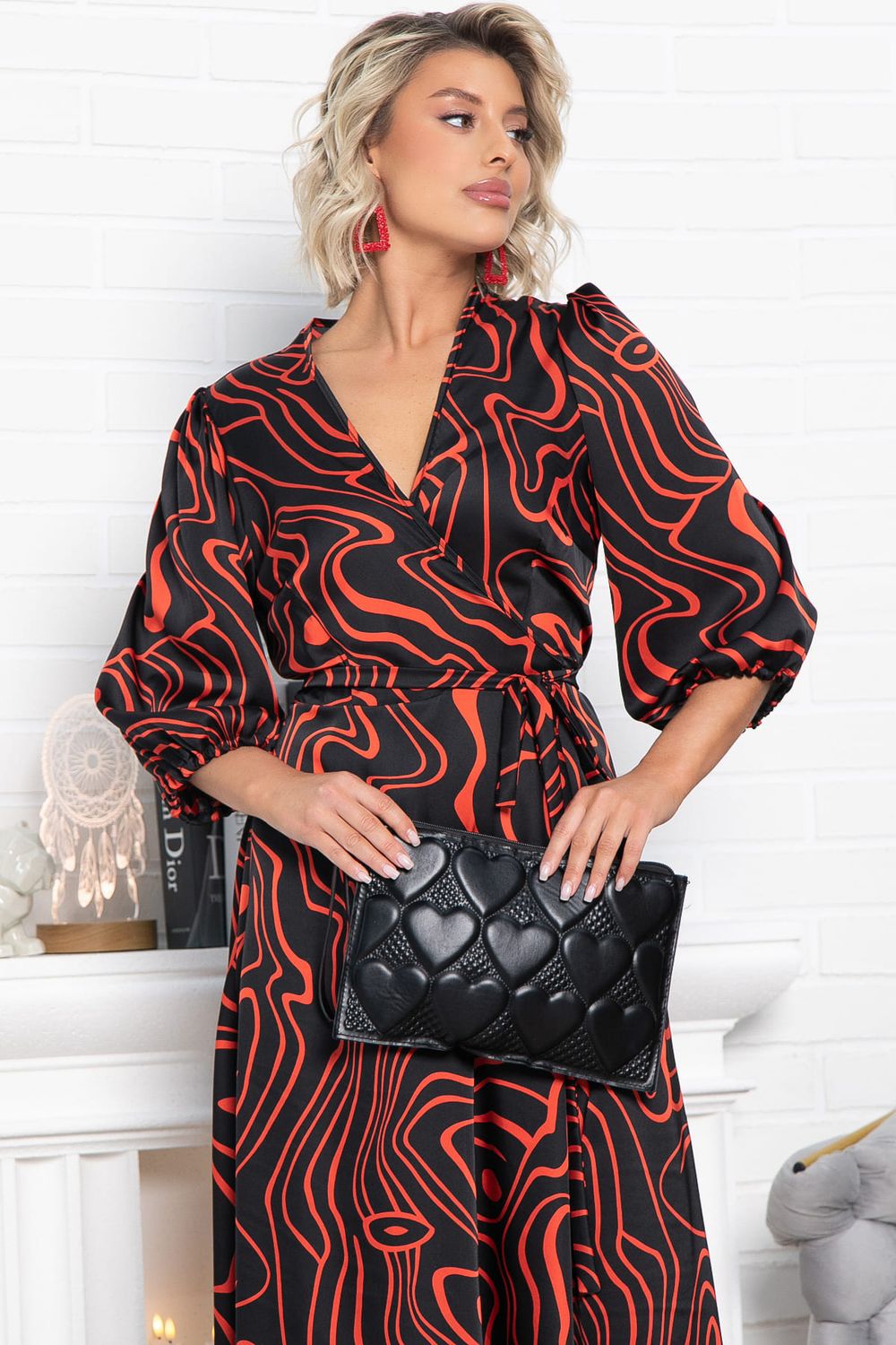 Платье Инна (черно-красное) П15068-13М LT Collection