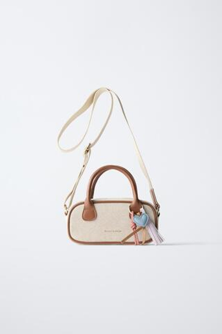 ZARA МИНИ-СУМКА , КОРИЧНЕВЫЙ
