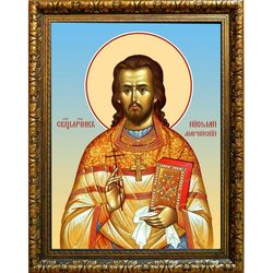 Николай Марийский (Рюриков) священномученик. Икона на холсте.