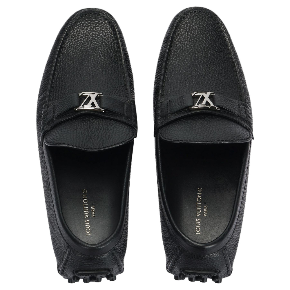 LOUIS VUITTON Lv Hockenheim Moccasin Shoes "Black"