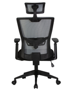 Офисное кресло для персонала  NIXON (чёрный, серая сетка)