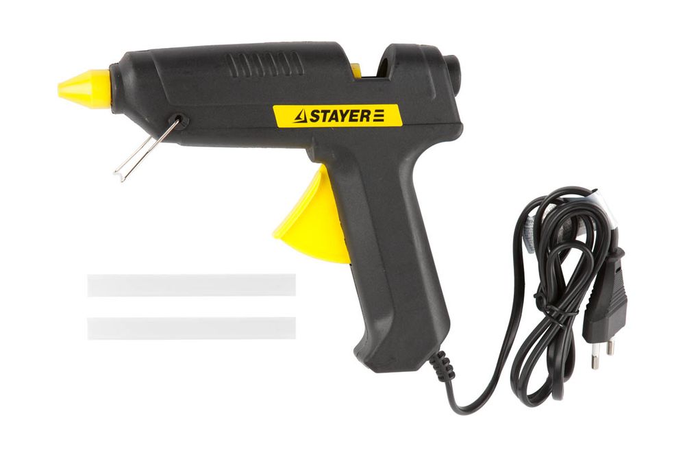 Пистолет термо-клеящий STAYER , электрический, 60Вт/220В, 11мм