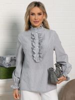 Блуза Санти (бело-серая) Б15622-54М LT Collection