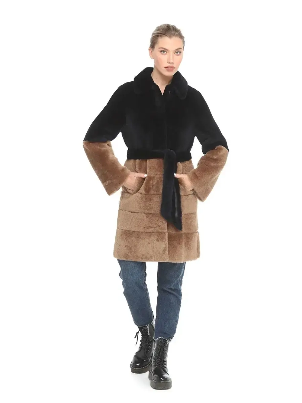 Шуба женская натуральная овчина Турция