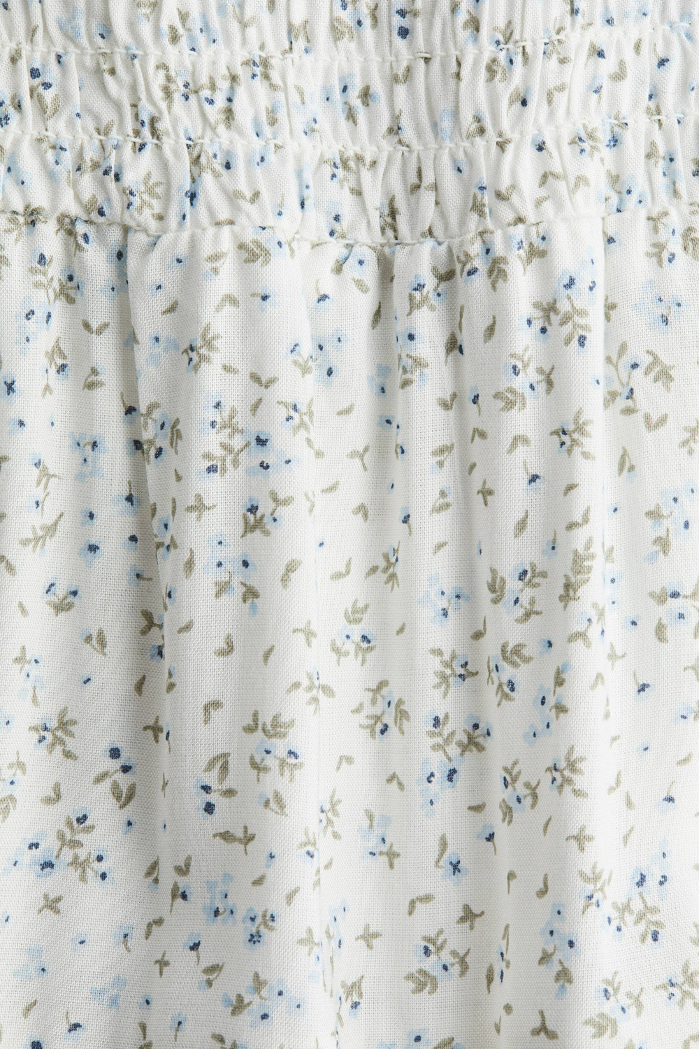 H&M Длинная юбка в складку, белый