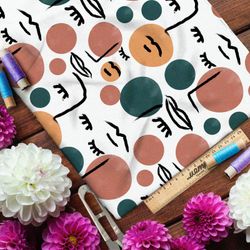 Ткань оксфорд 600 расслабленные лица с цветными пятнами