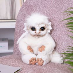 Игрушка мягкая Дракон Бэби Мистик Белый